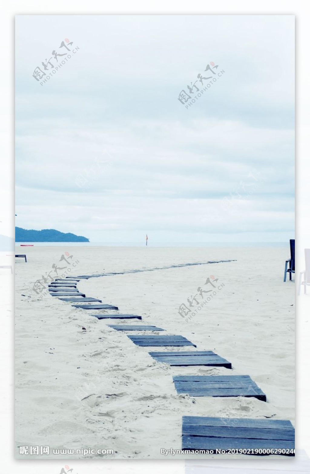 沙滩木板路