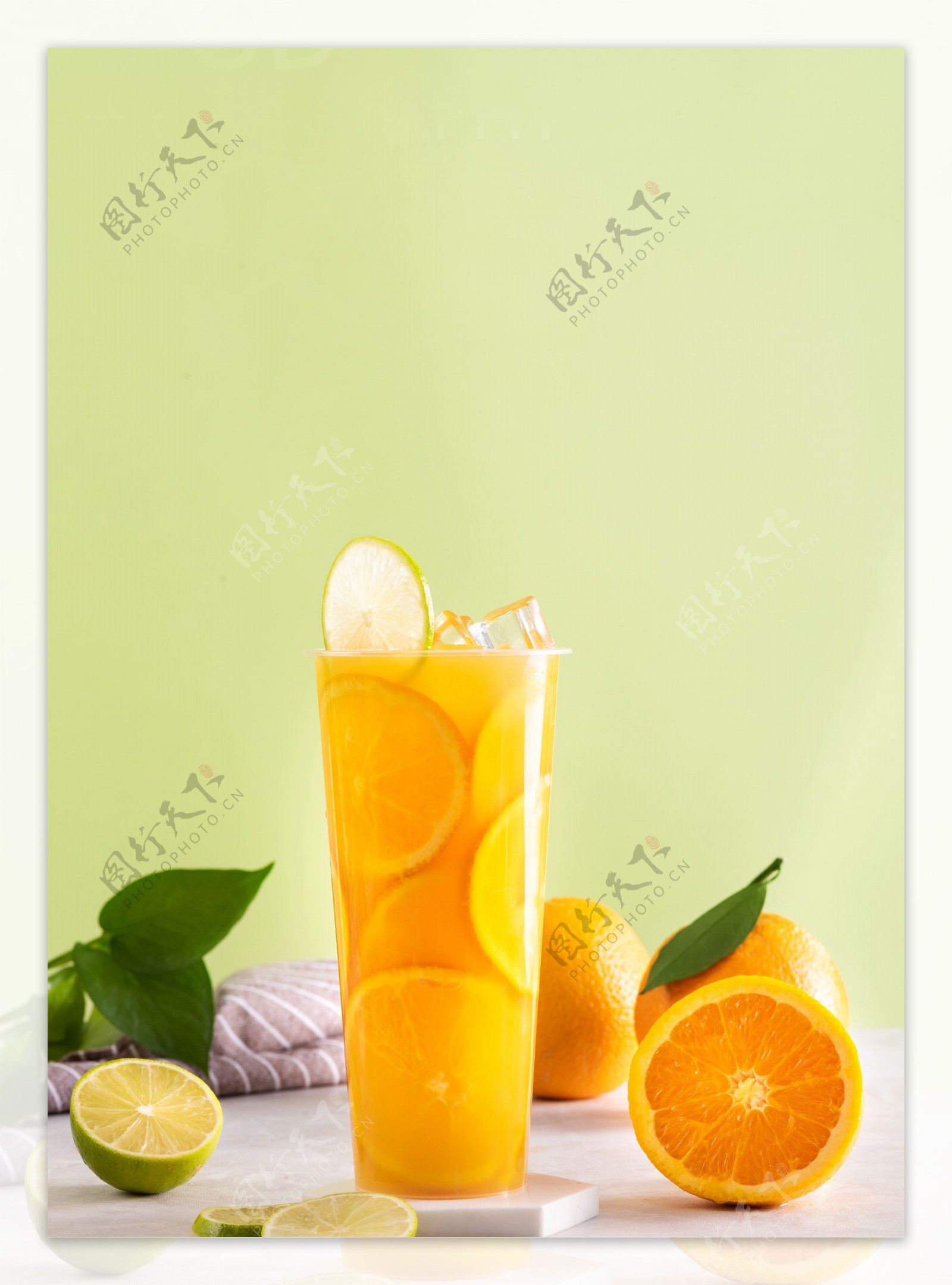 香橙水果茶