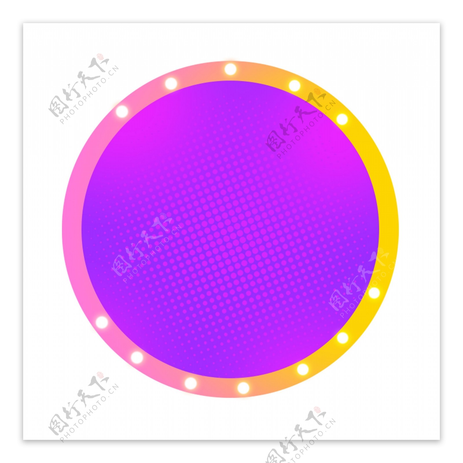 紫色圆环背景板素材