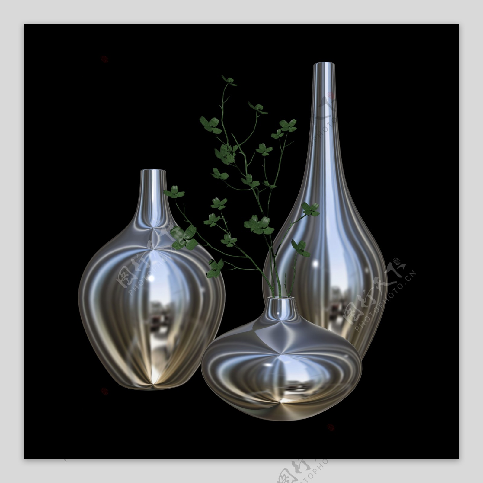 家居饰品金属花瓶