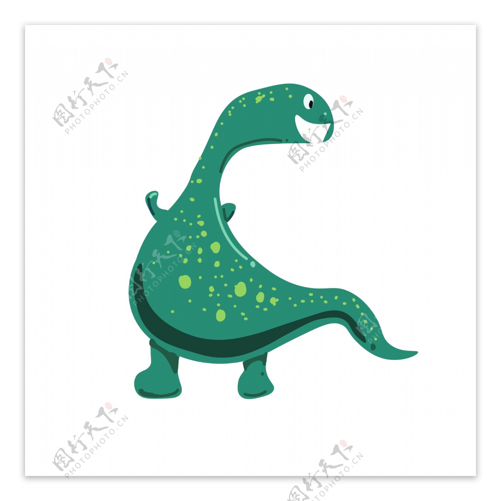 玩耍的恐龙装饰插画