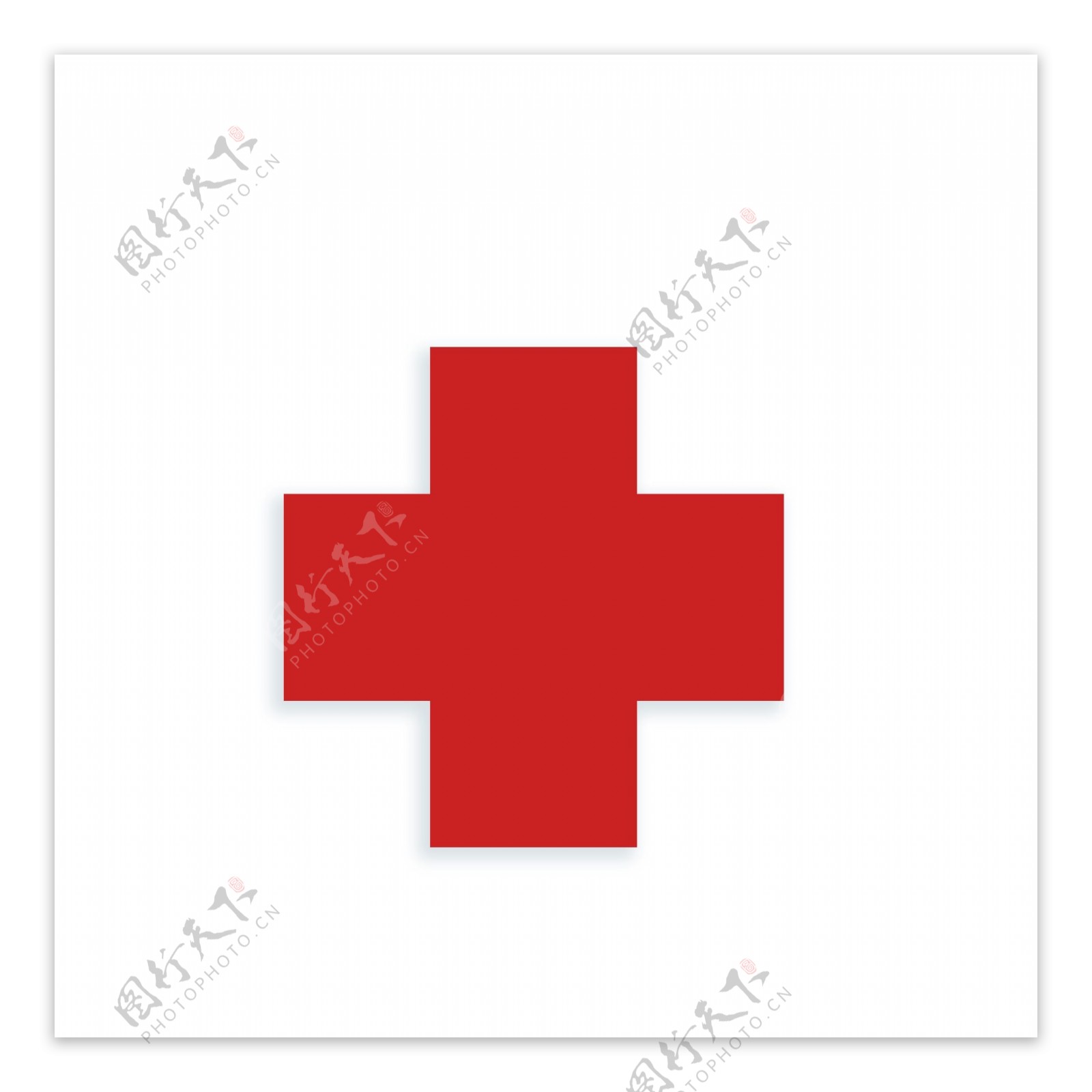 红色红十字会十字架免抠图