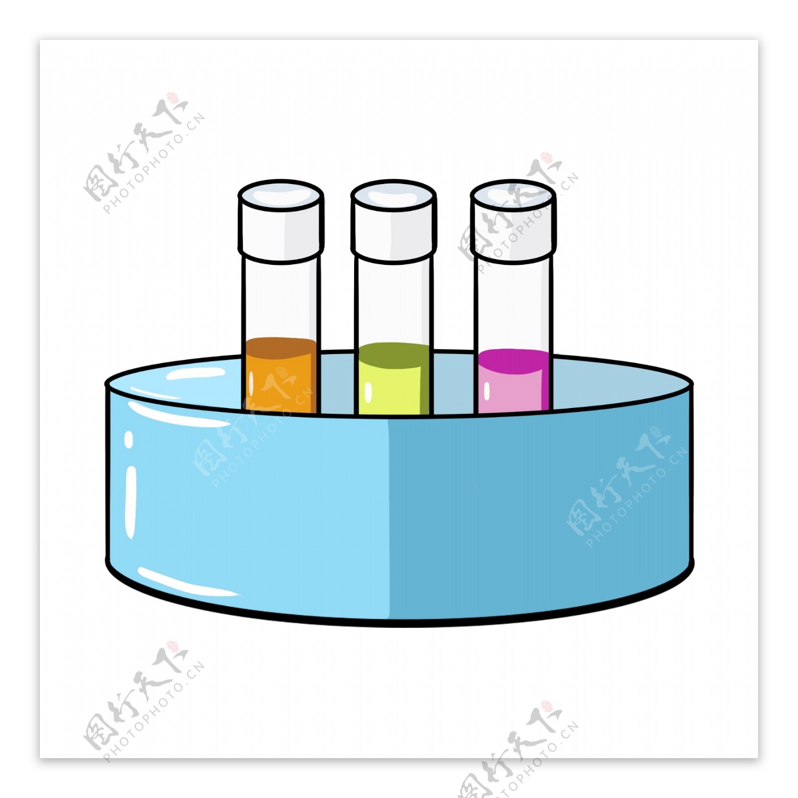 蓝色盒装化学用品插图
