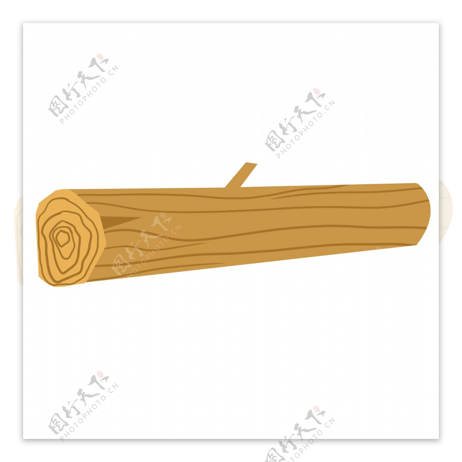 矢量图长长的木桩