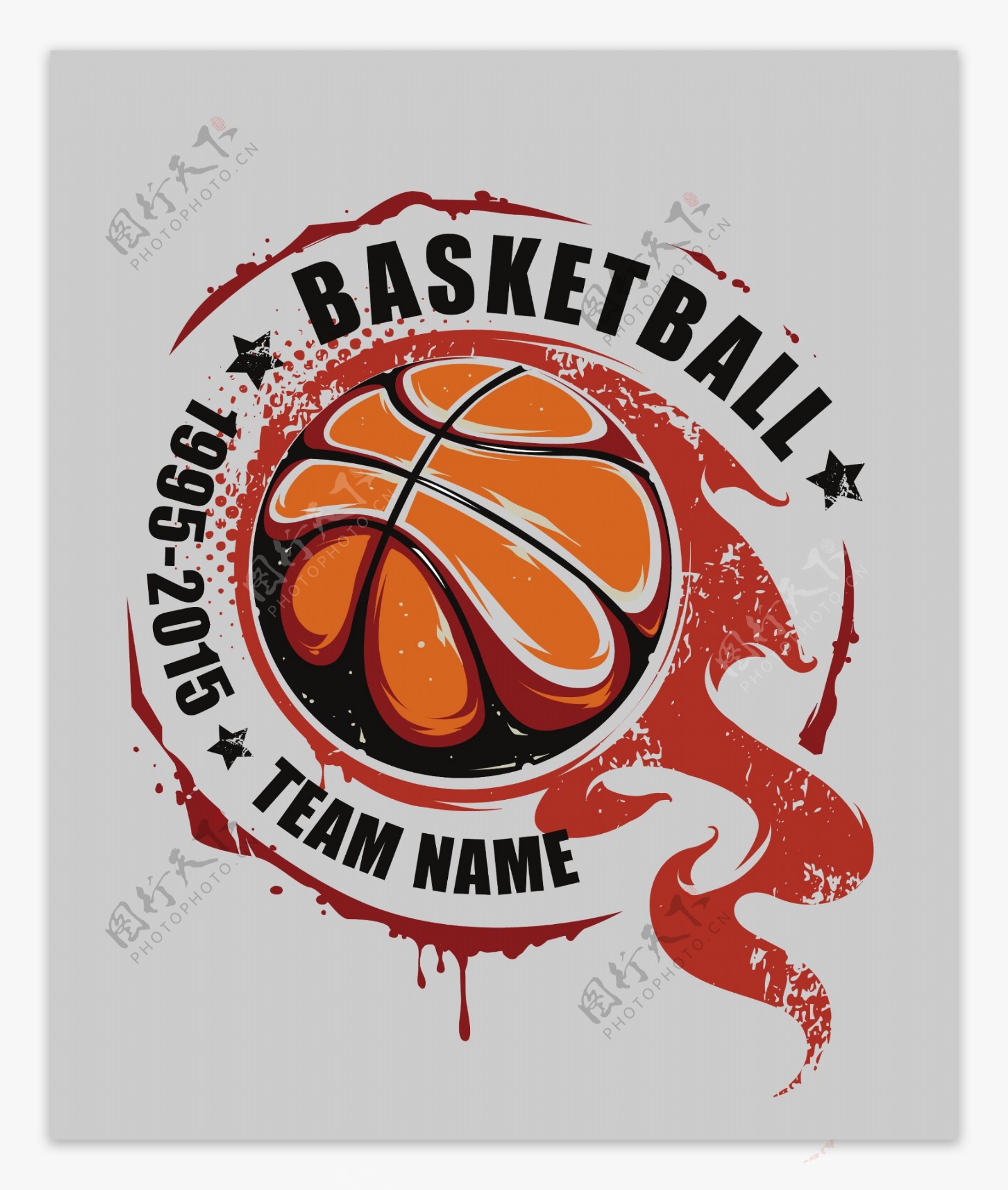 一个篮球队的logo_lockeman-站酷ZCOOL