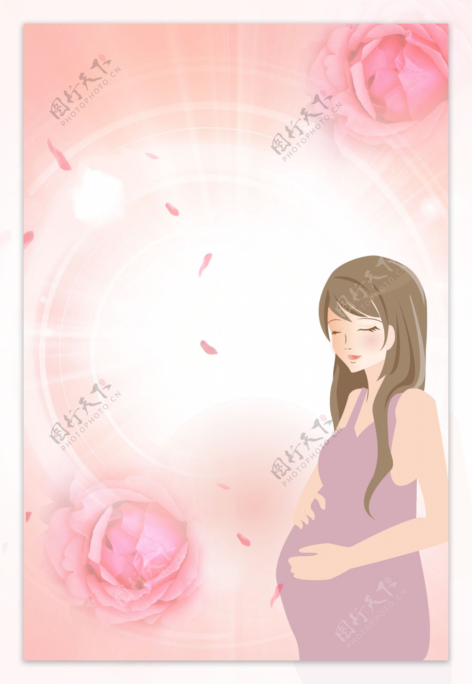 孕妇化妆品海报背景素材