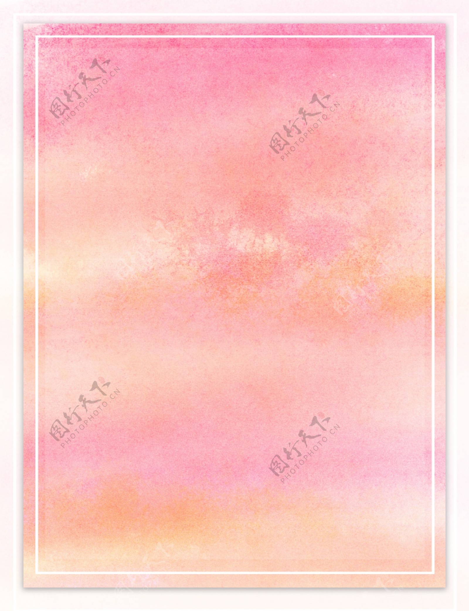 原创晕染粉红系水彩手绘优雅浪漫背景素材