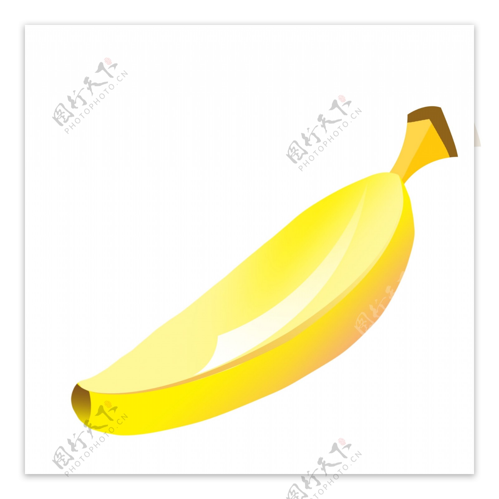 黄色香蕉插画