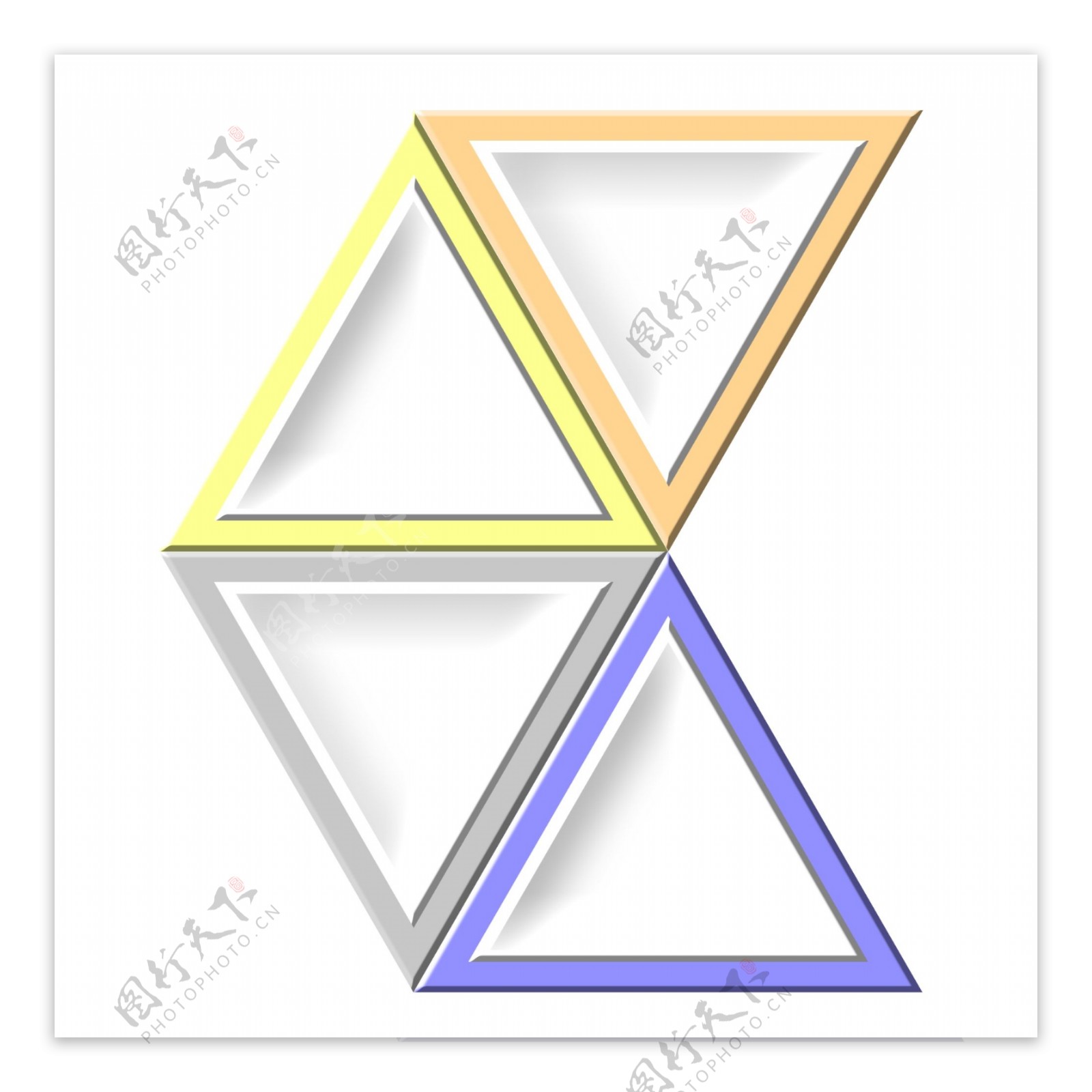 不规则三角形PPT插图