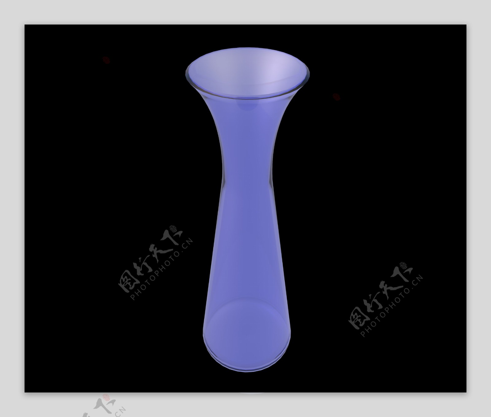 紫色立体花瓶