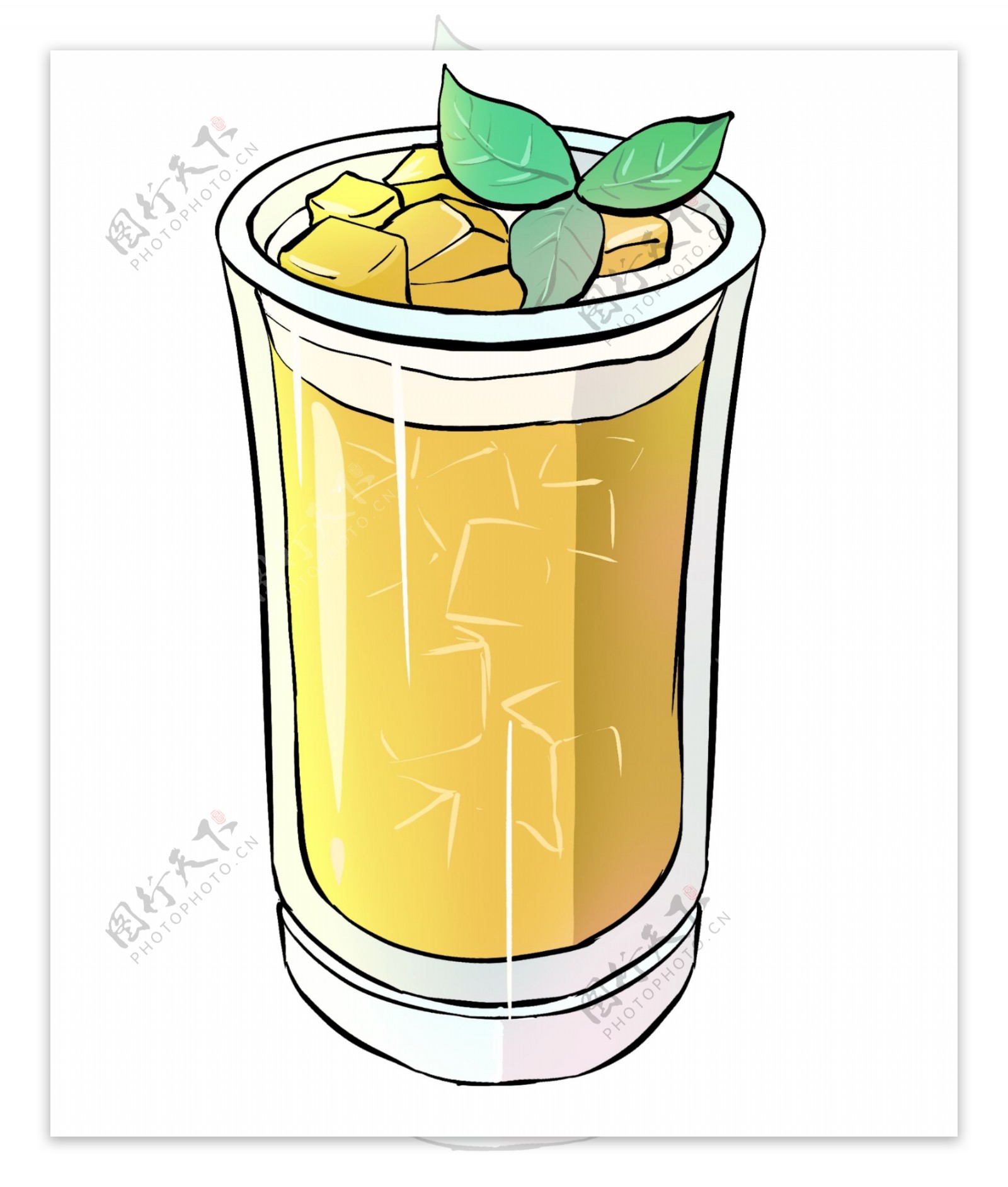 黄色芒果果汁