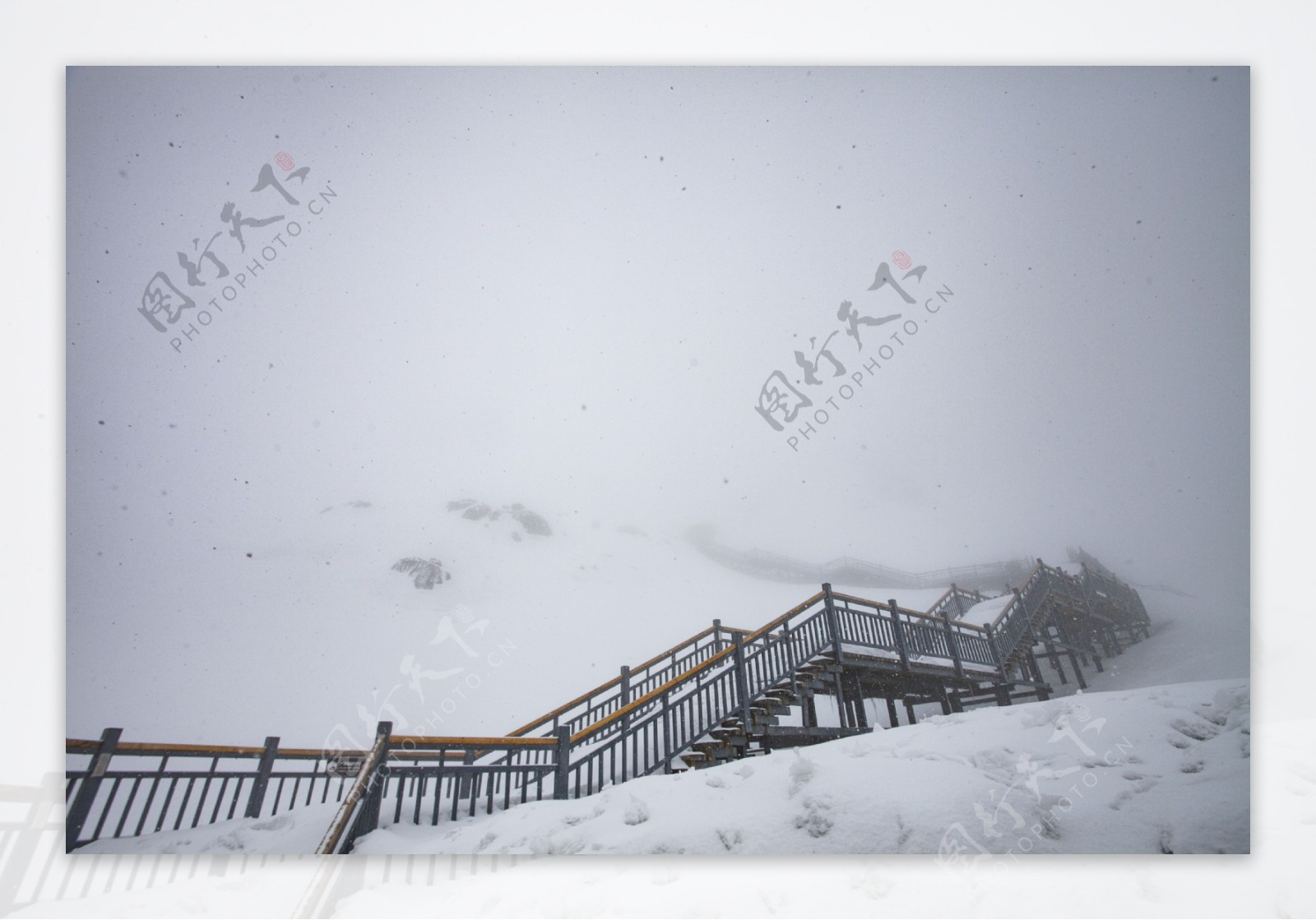 风景名胜雪峰雪景6