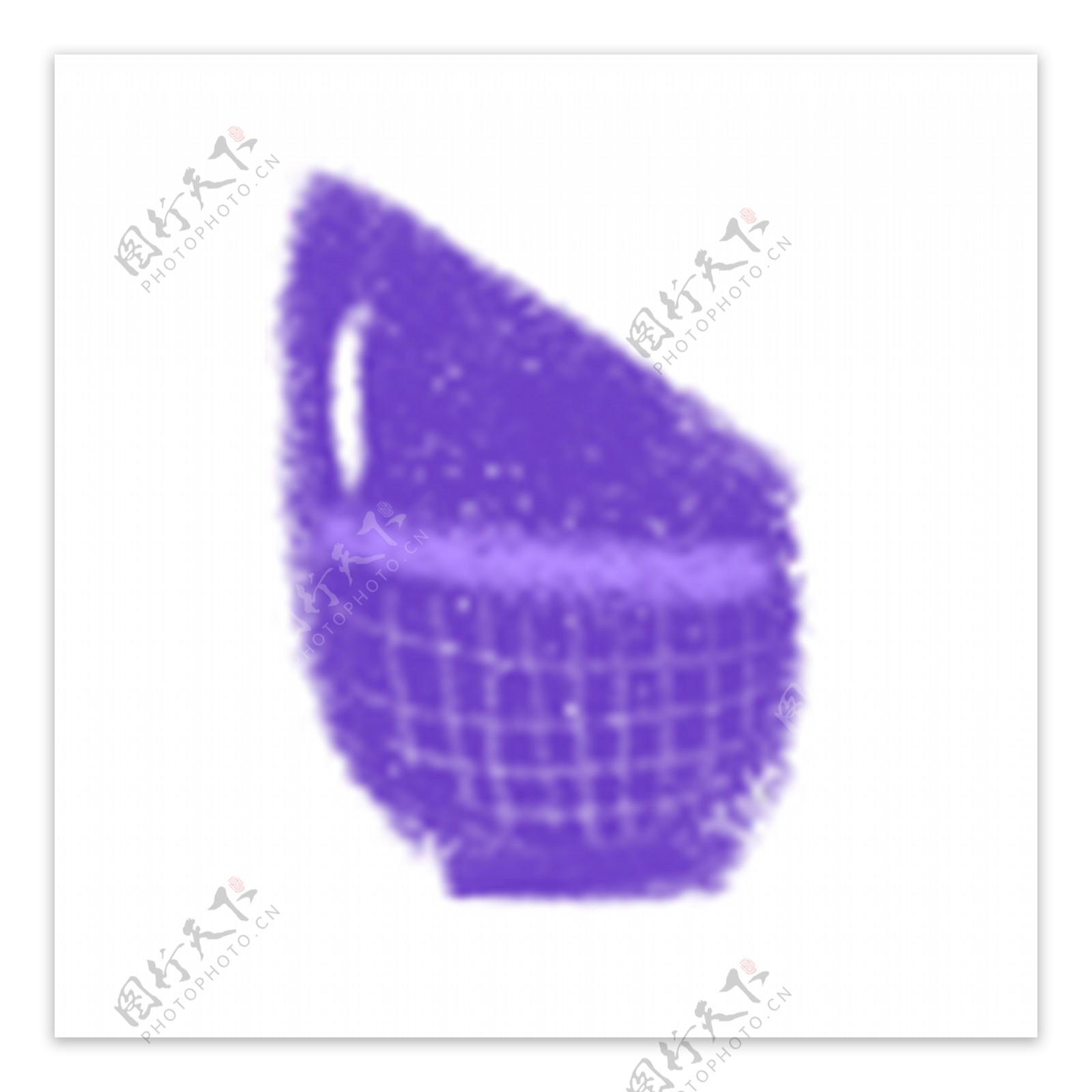 紫色碗状插画风ui图标