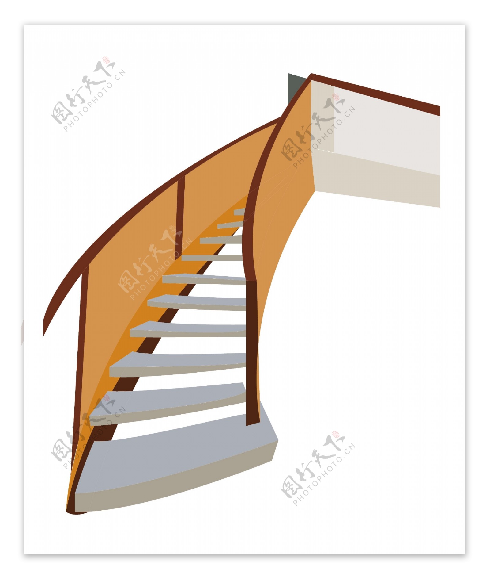 立体楼房楼梯插图