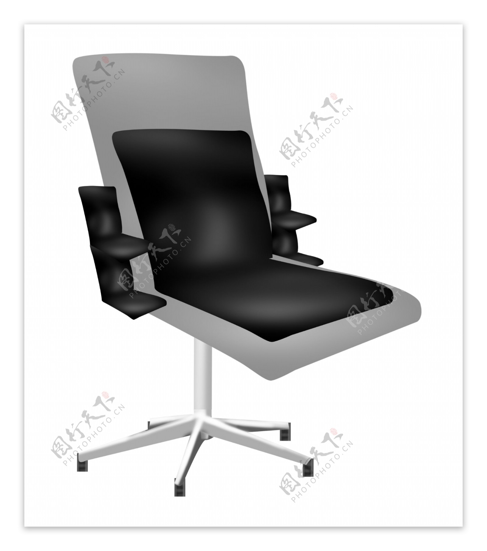 灰色的椅子装饰插画
