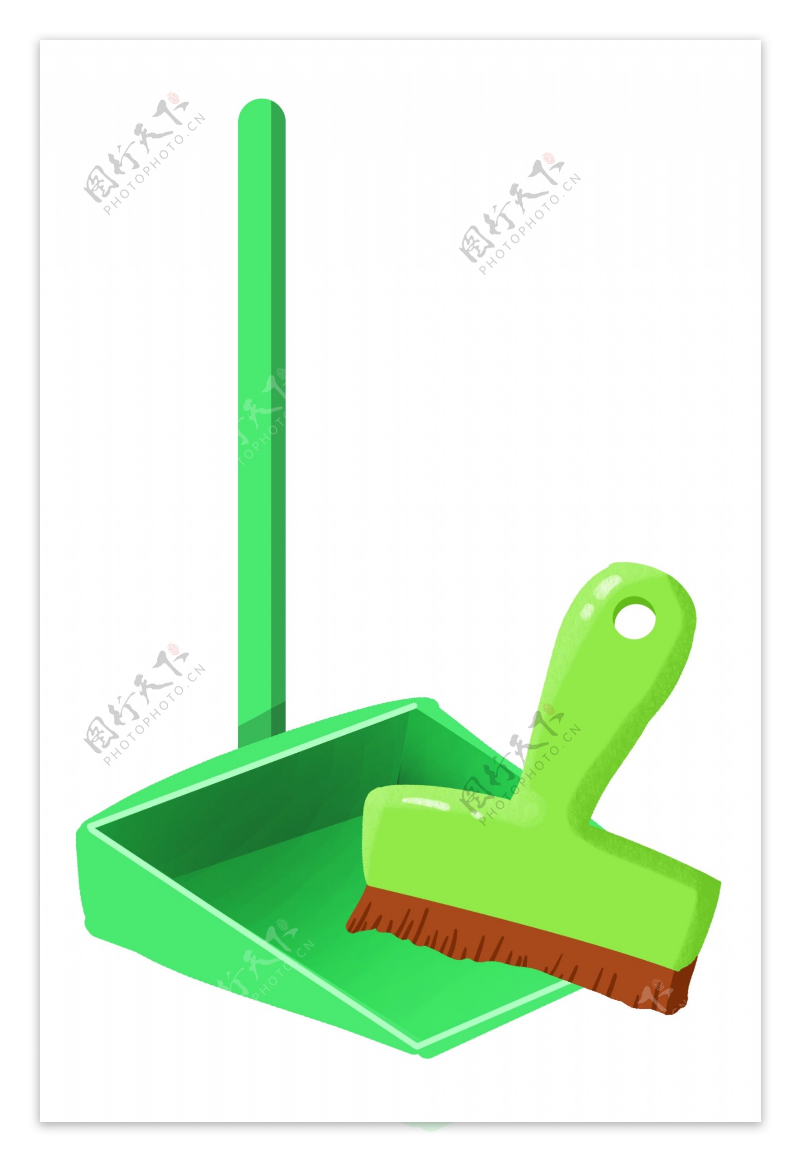 绿色清洁卫生环保插画