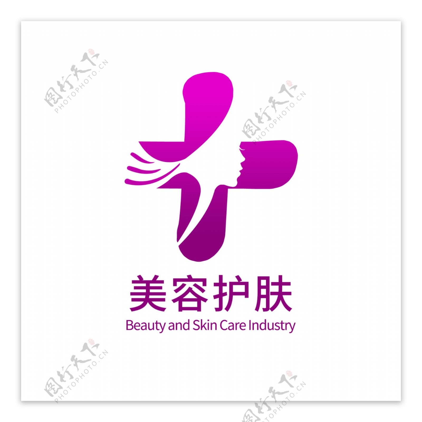 美容护肤行业logo标志设计