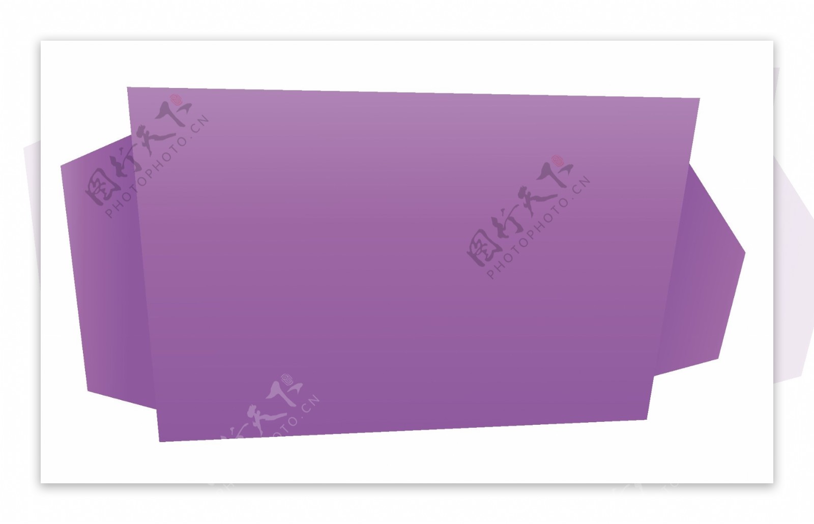 紫色简约边框