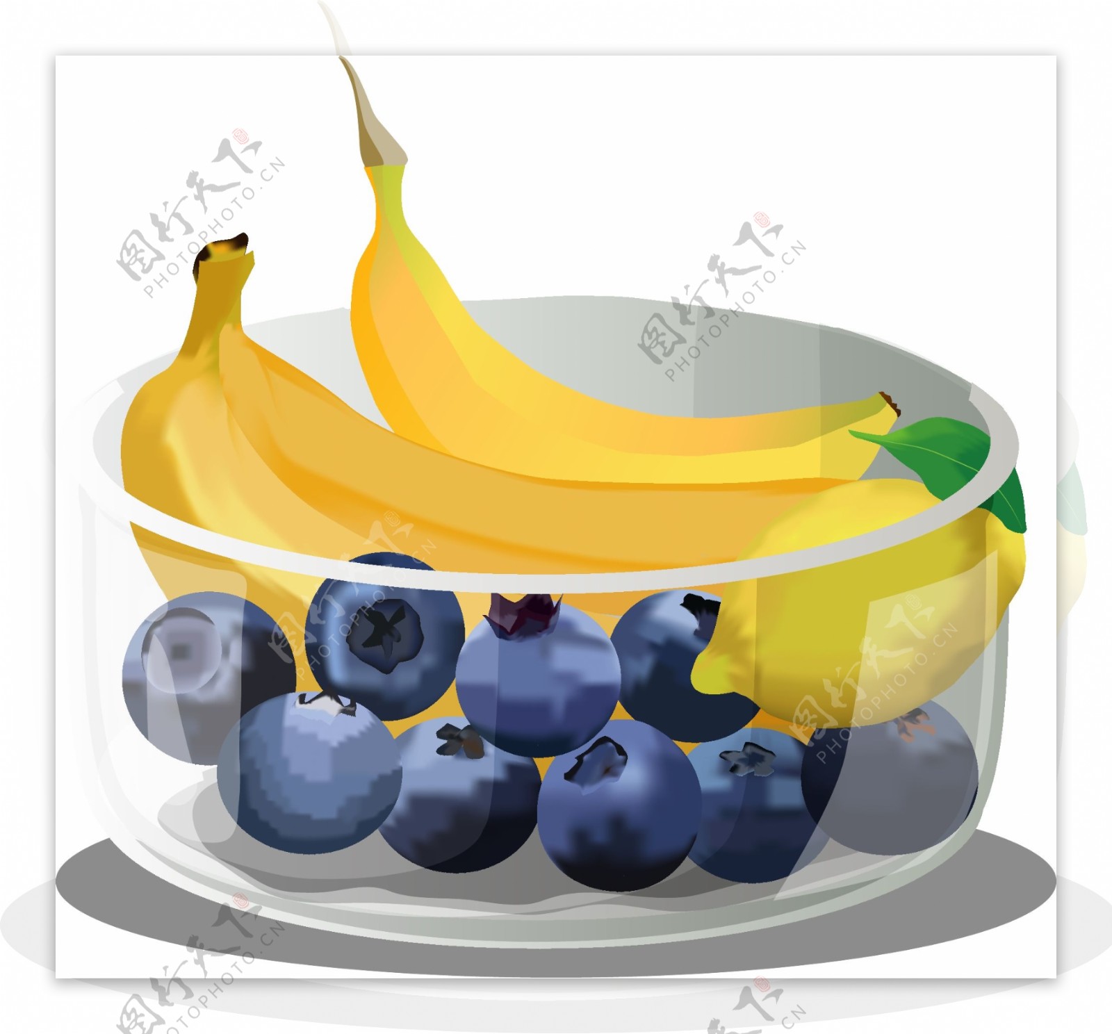 一碗香蕉蓝莓