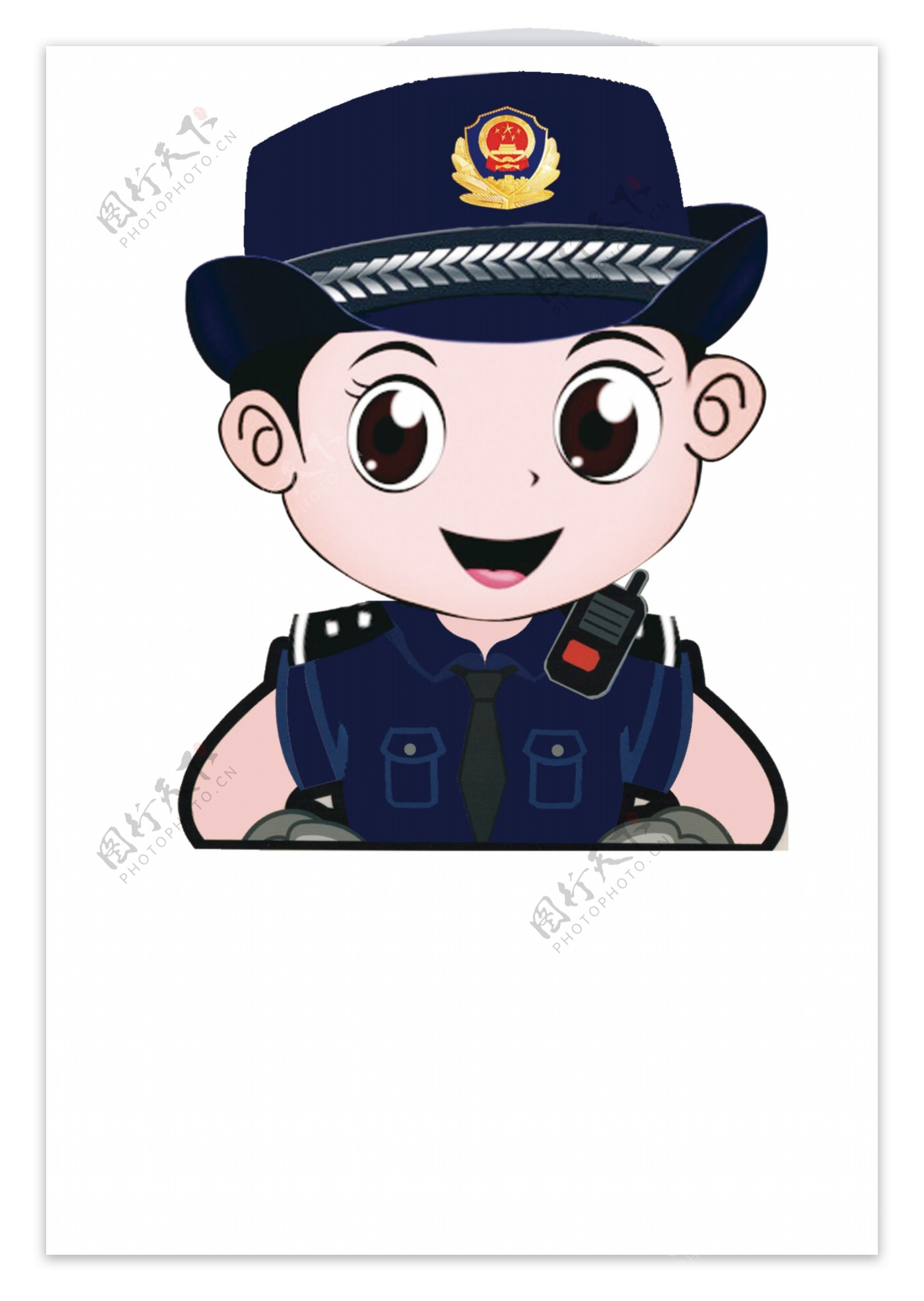 警察卡通图图片素材-编号39356597-图行天下