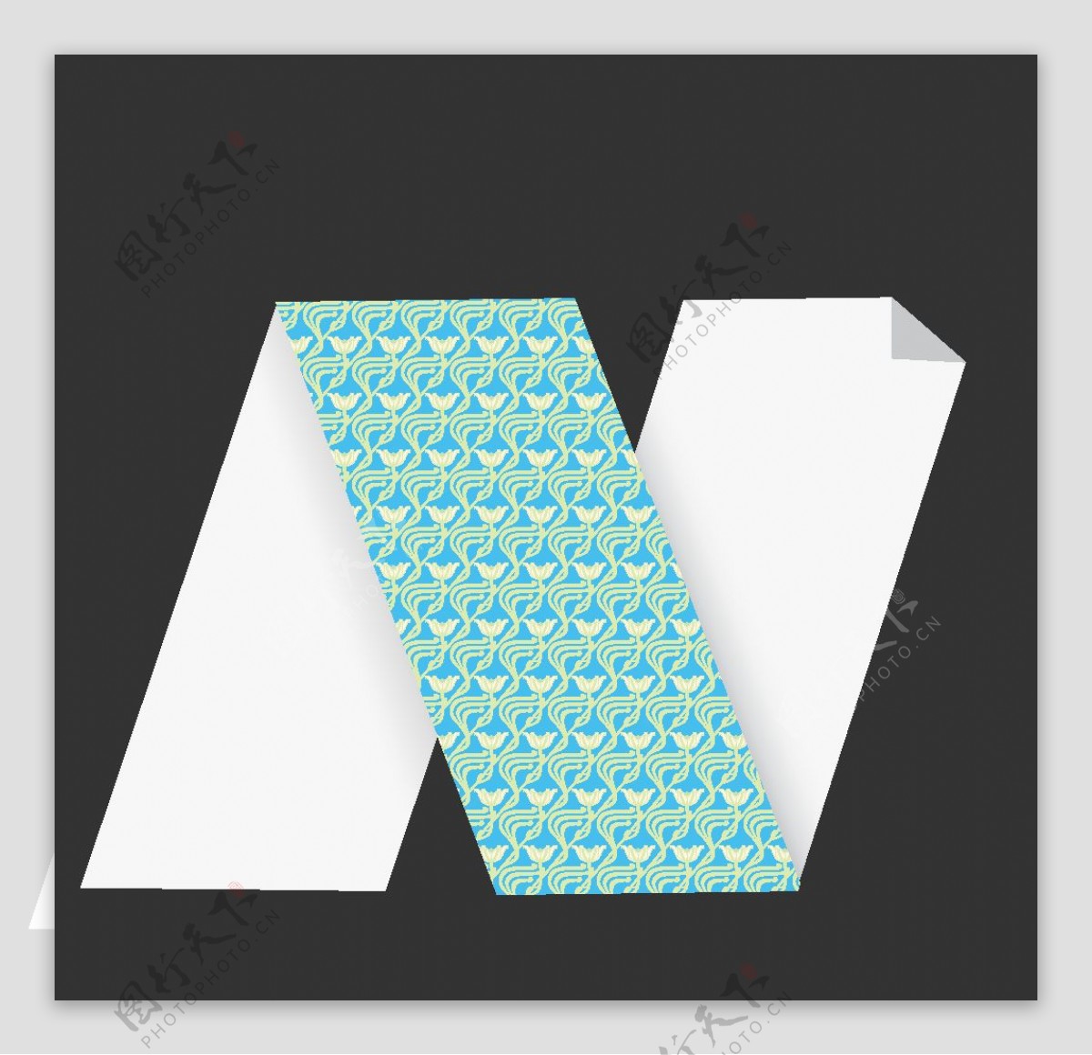 矢量折纸字母