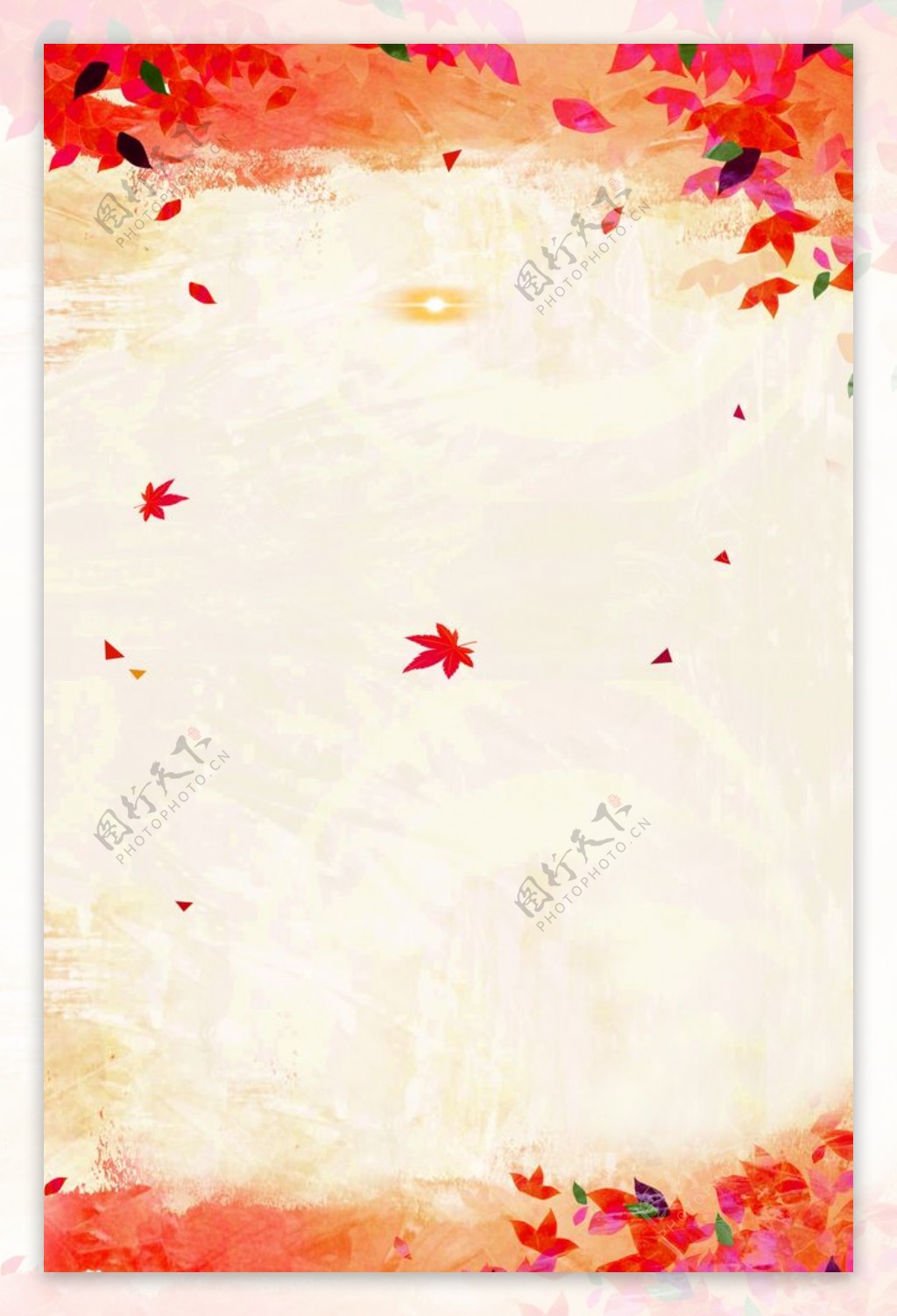 秋风落叶质感漂浮背景素材