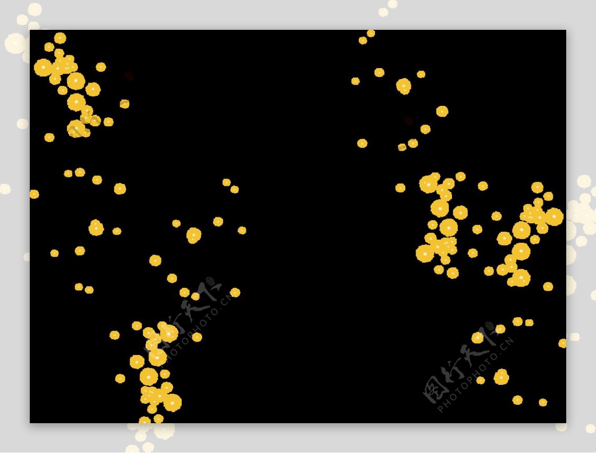 黄色星星点点