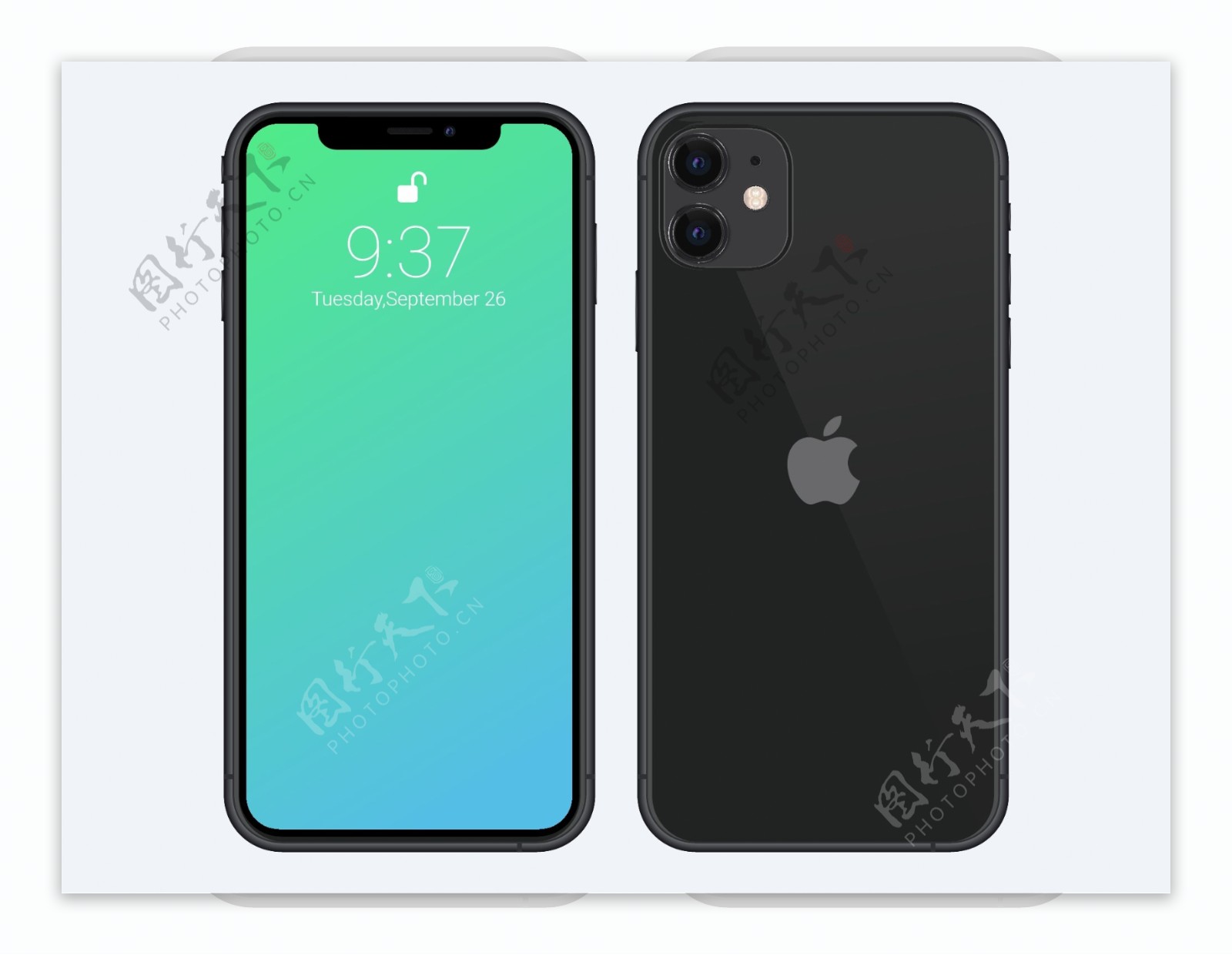 iPhone11矢量样机