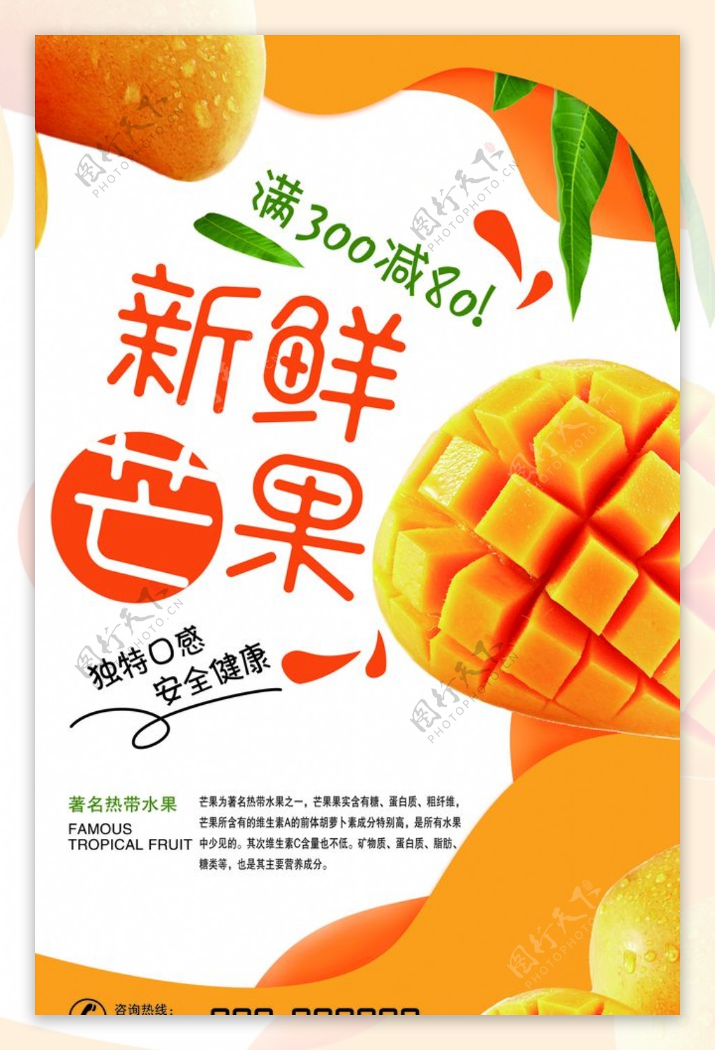 芒果mango水果海报