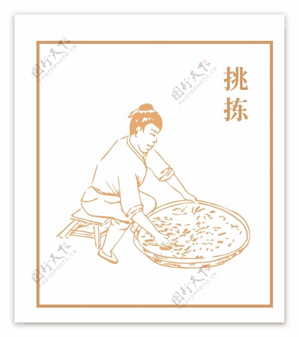中国古代制茶工艺挑拣