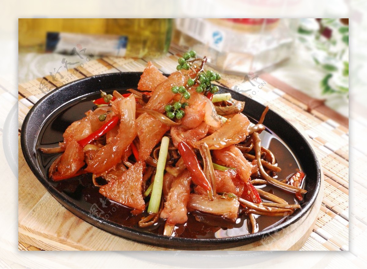 高清茶树菇炒肉