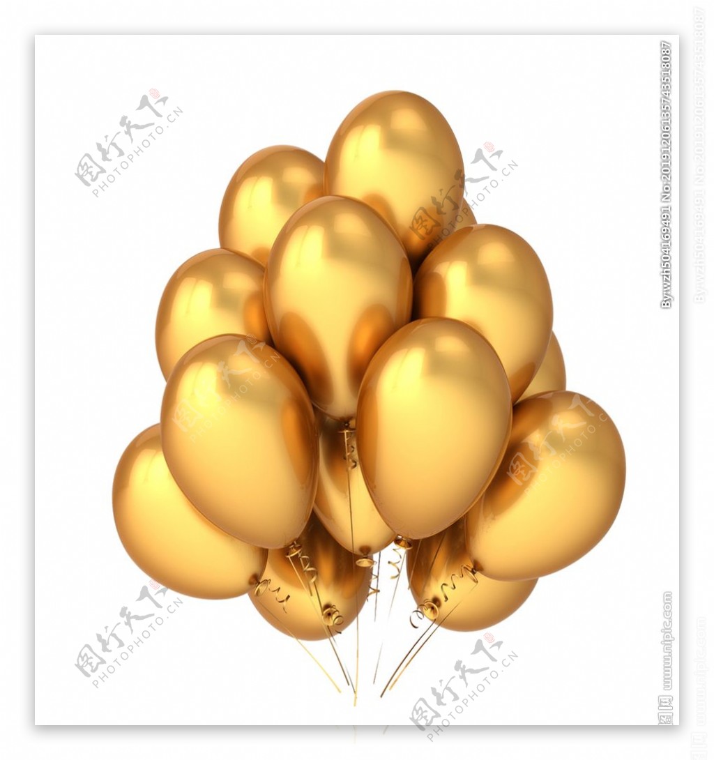 金色气球