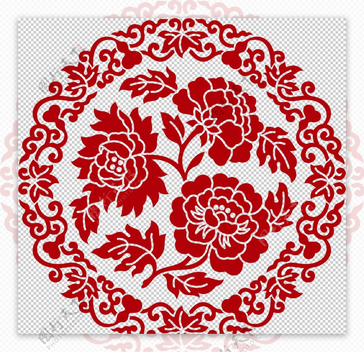 刺绣花图传统图案