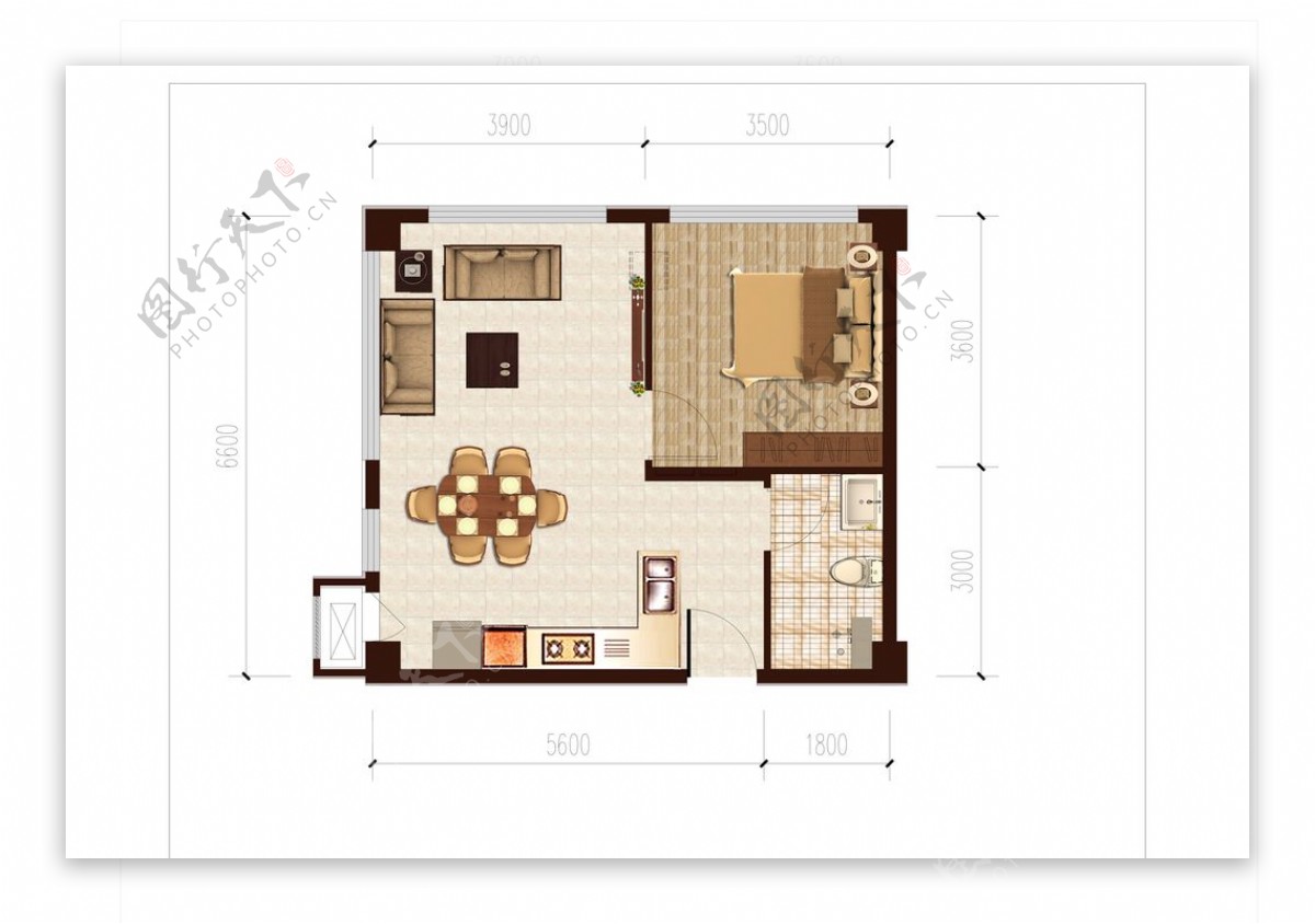公寓户型平面图
