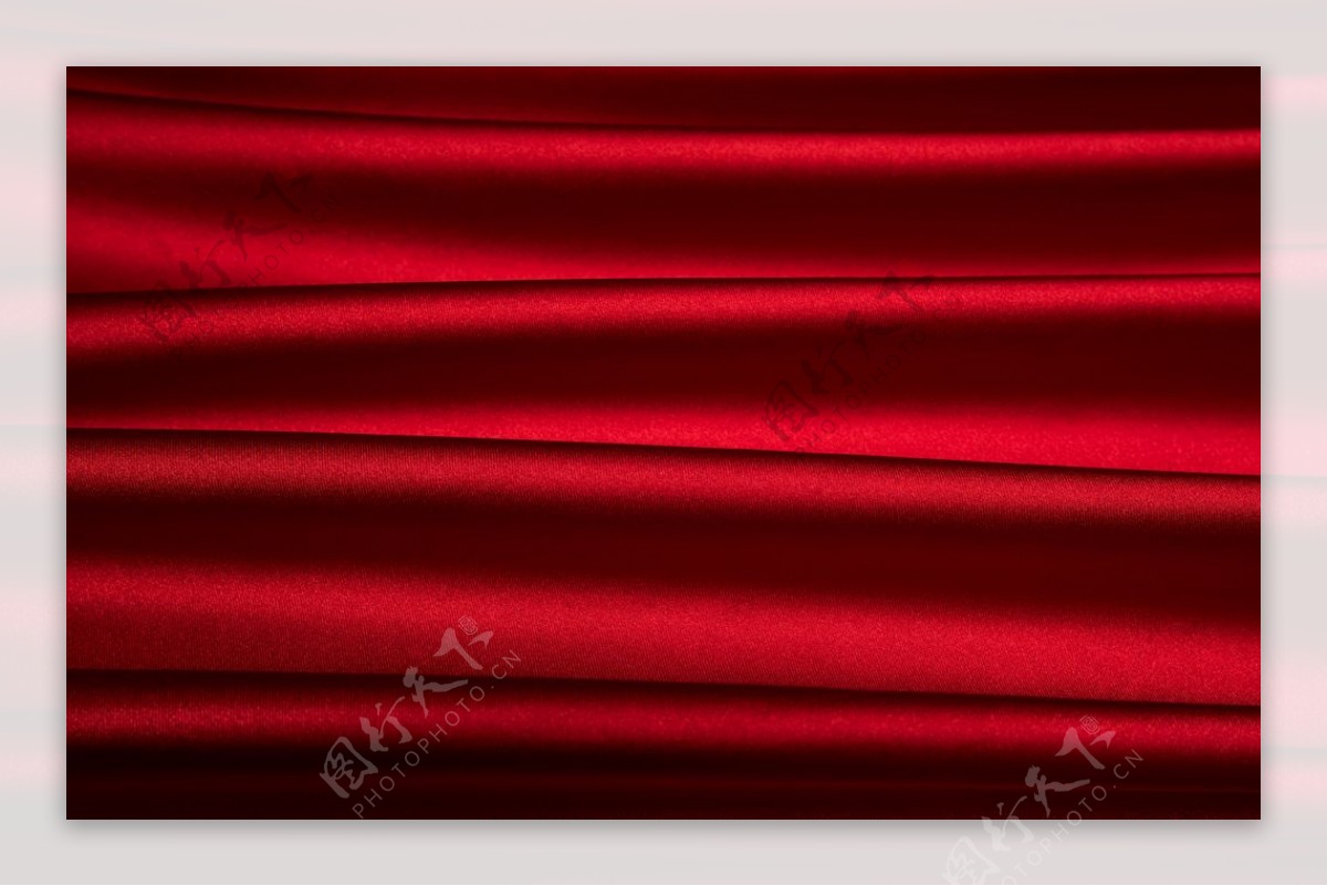 红色丝绸纹理