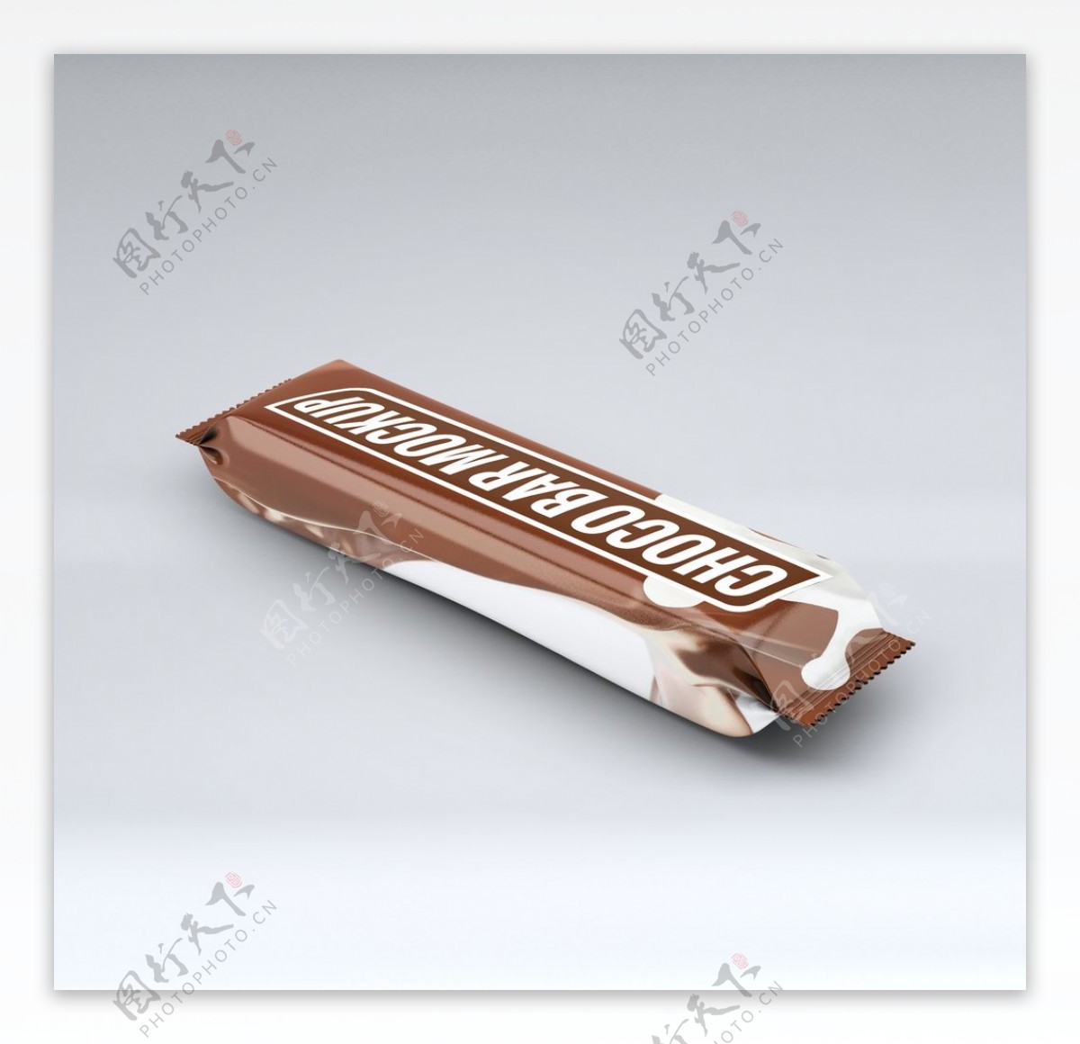 巧克力威化包装贴图样机