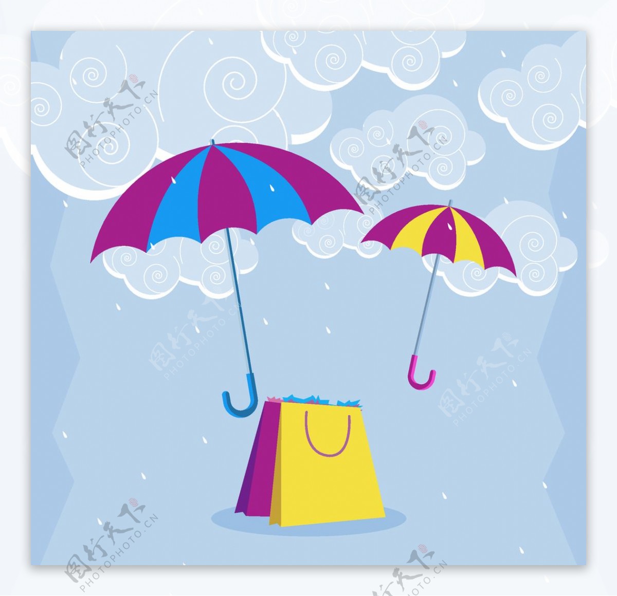 Pink Cartoon Umbrella Material Free Download, Cartoon Umbrella, Hand ...