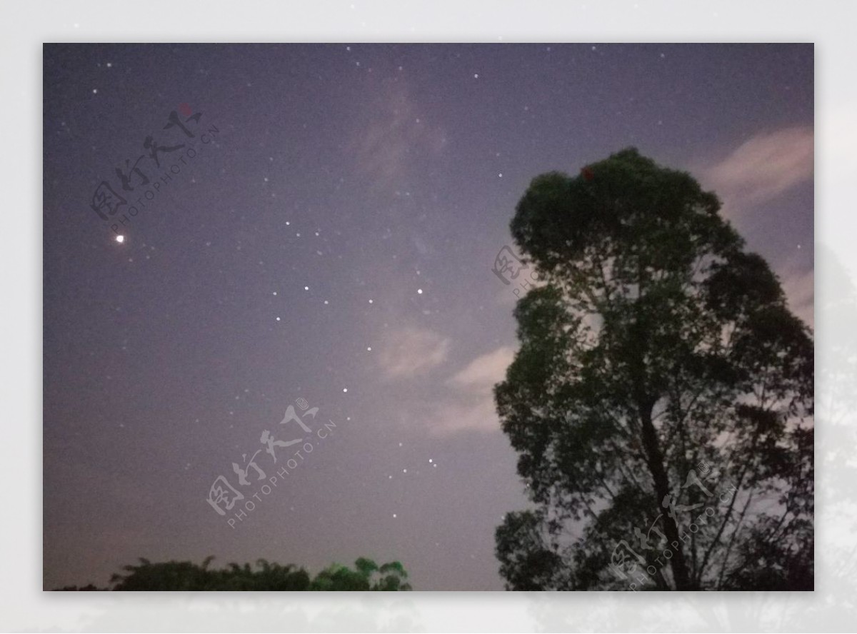 夜晚星空摄影自然景观天