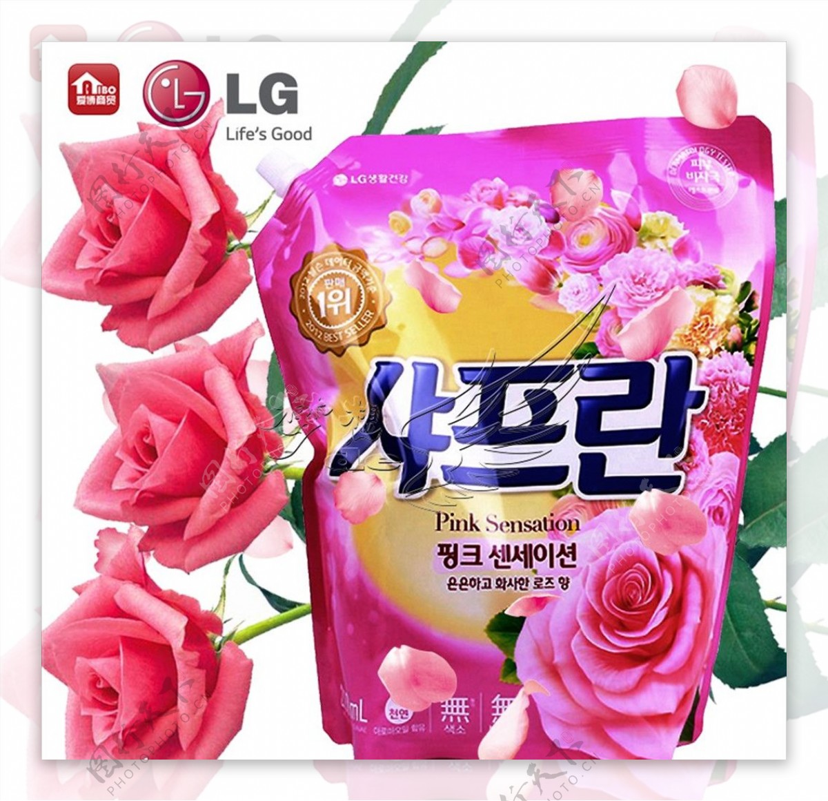 LG衣物柔顺剂玫瑰花韩国