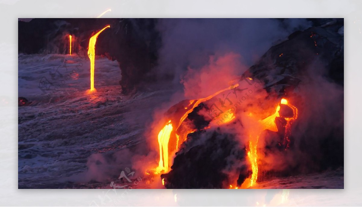 火山喷发景观