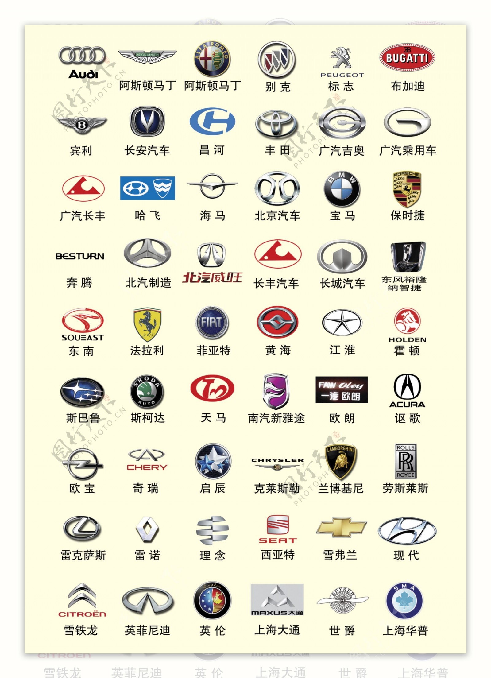 汽车标志汽车logo