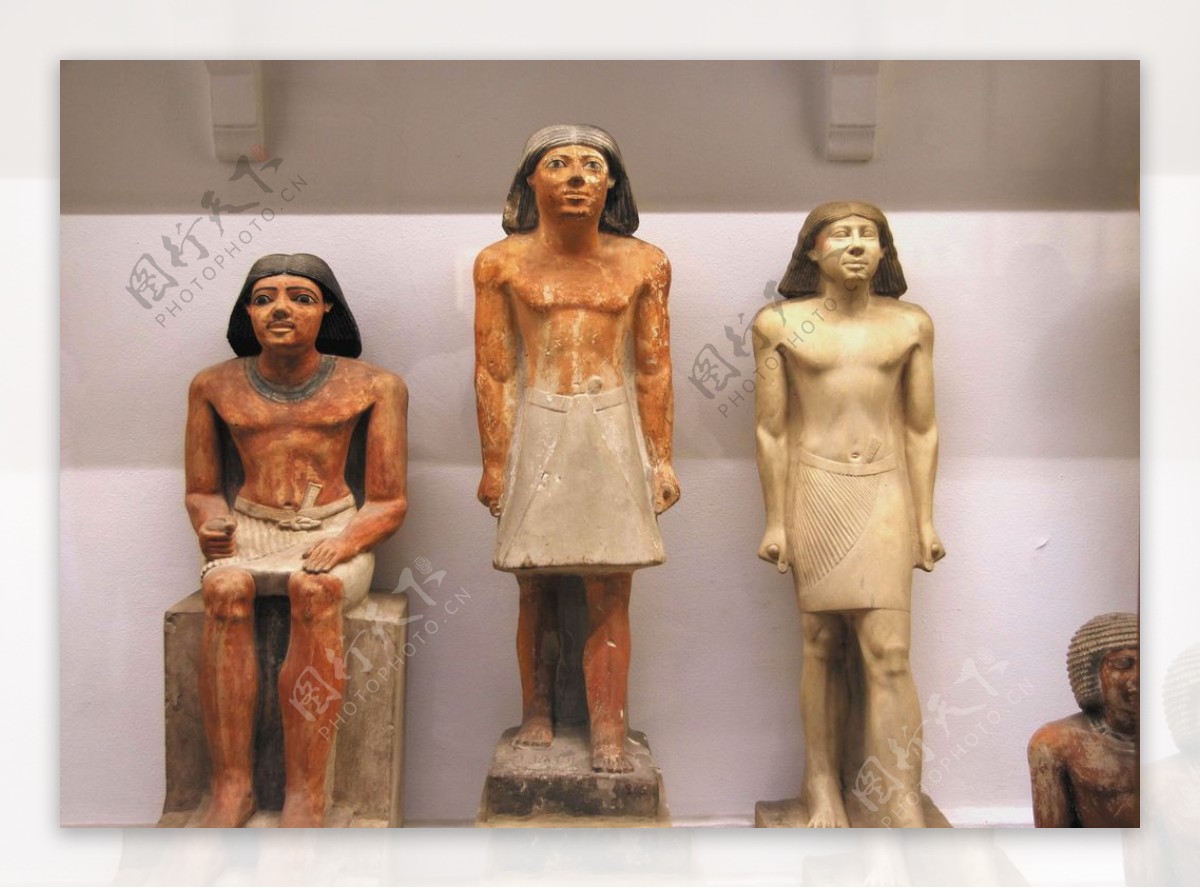 埃及开罗博物馆雕像考古