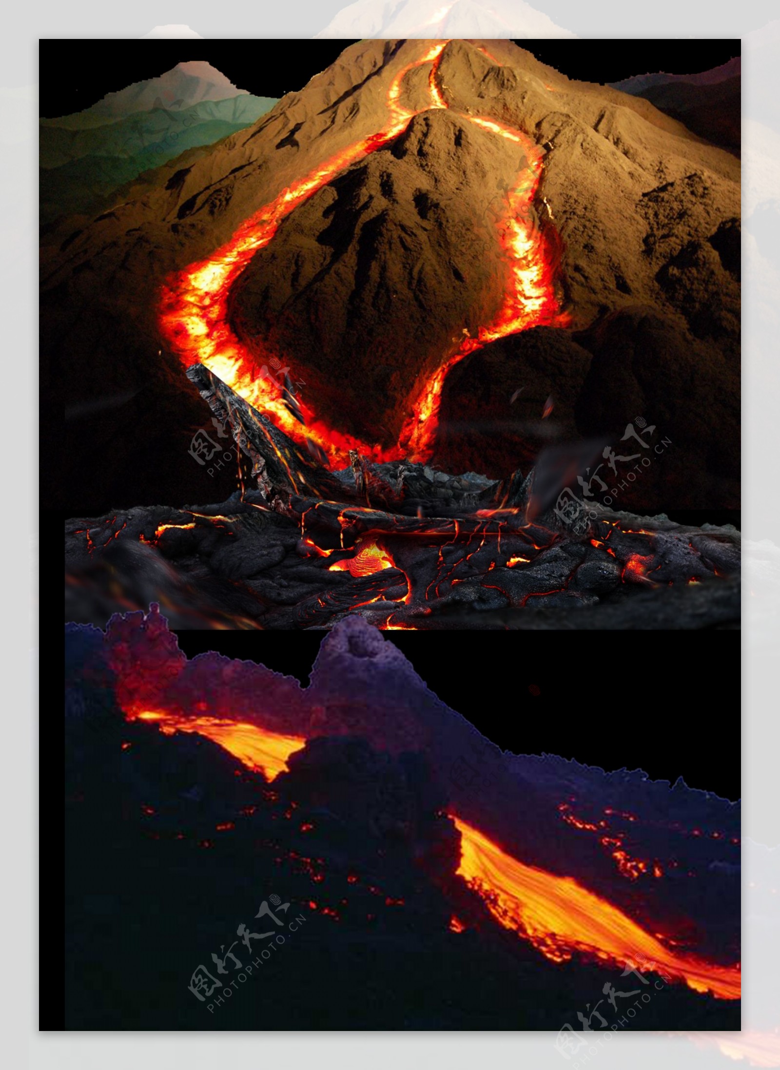 火山岩浆PSD分层