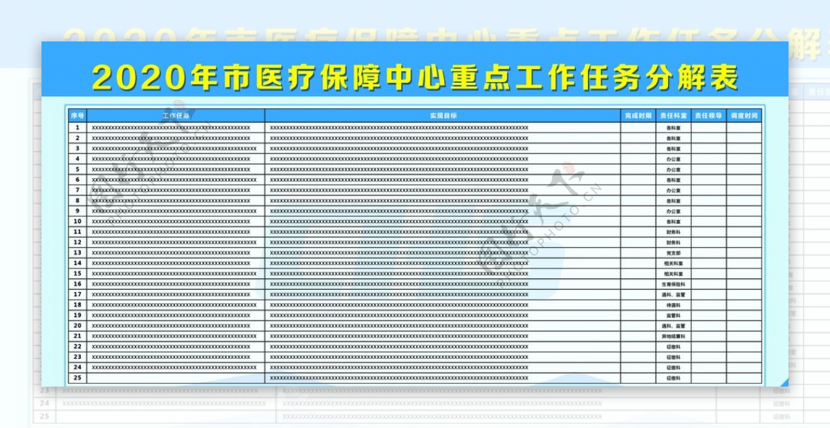 医疗保障中心展板