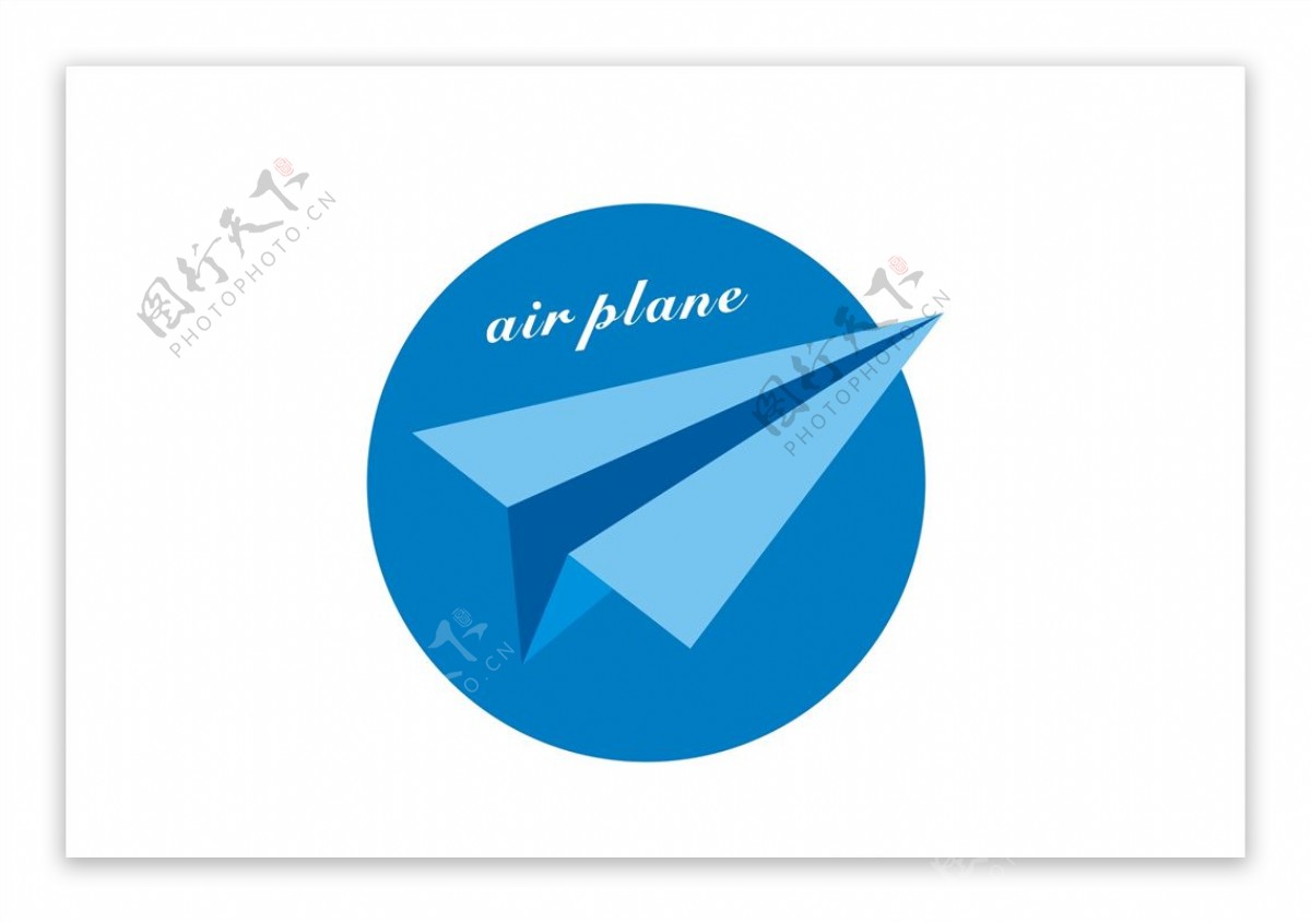 纸飞机图标设计矢量
