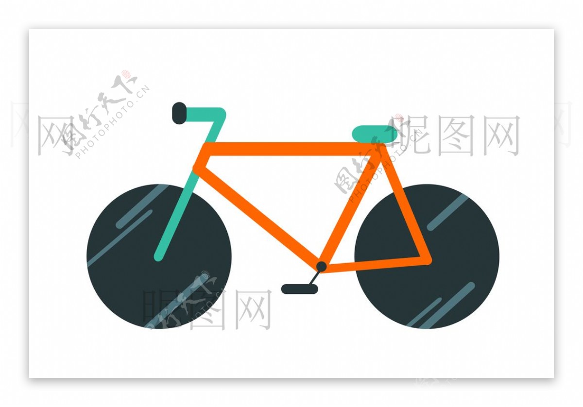 自行车UI标识标志