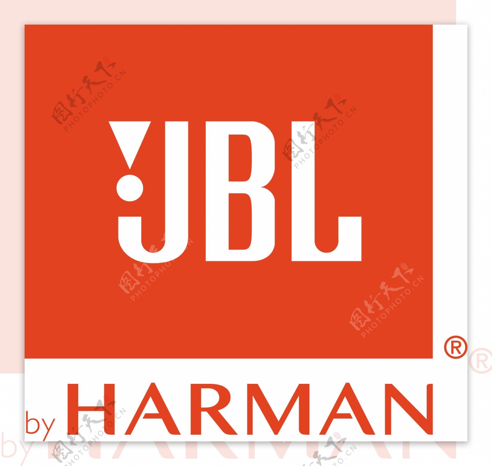 jbl标志橙色底白字