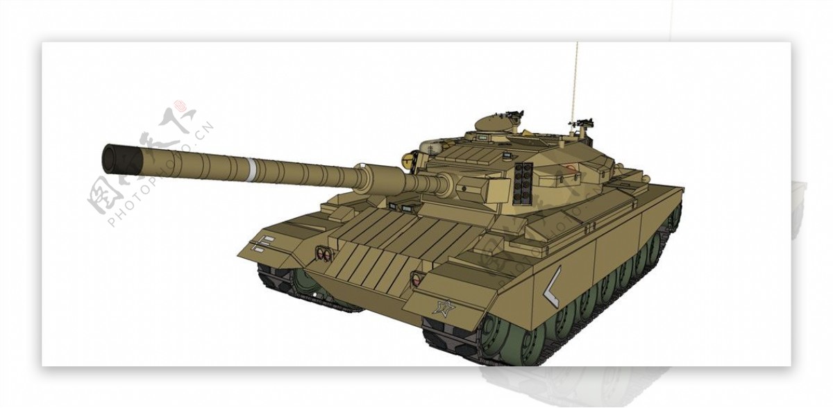 T85坦克模型