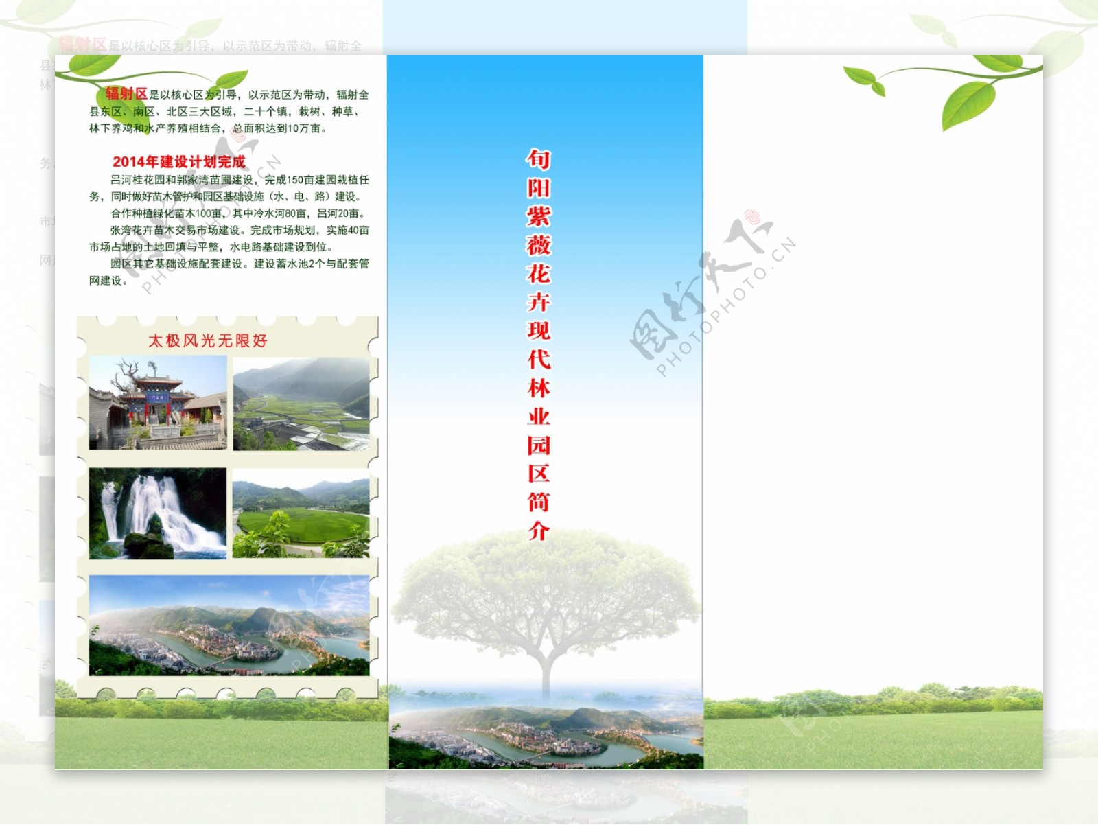 花卉园林公司宣传彩页