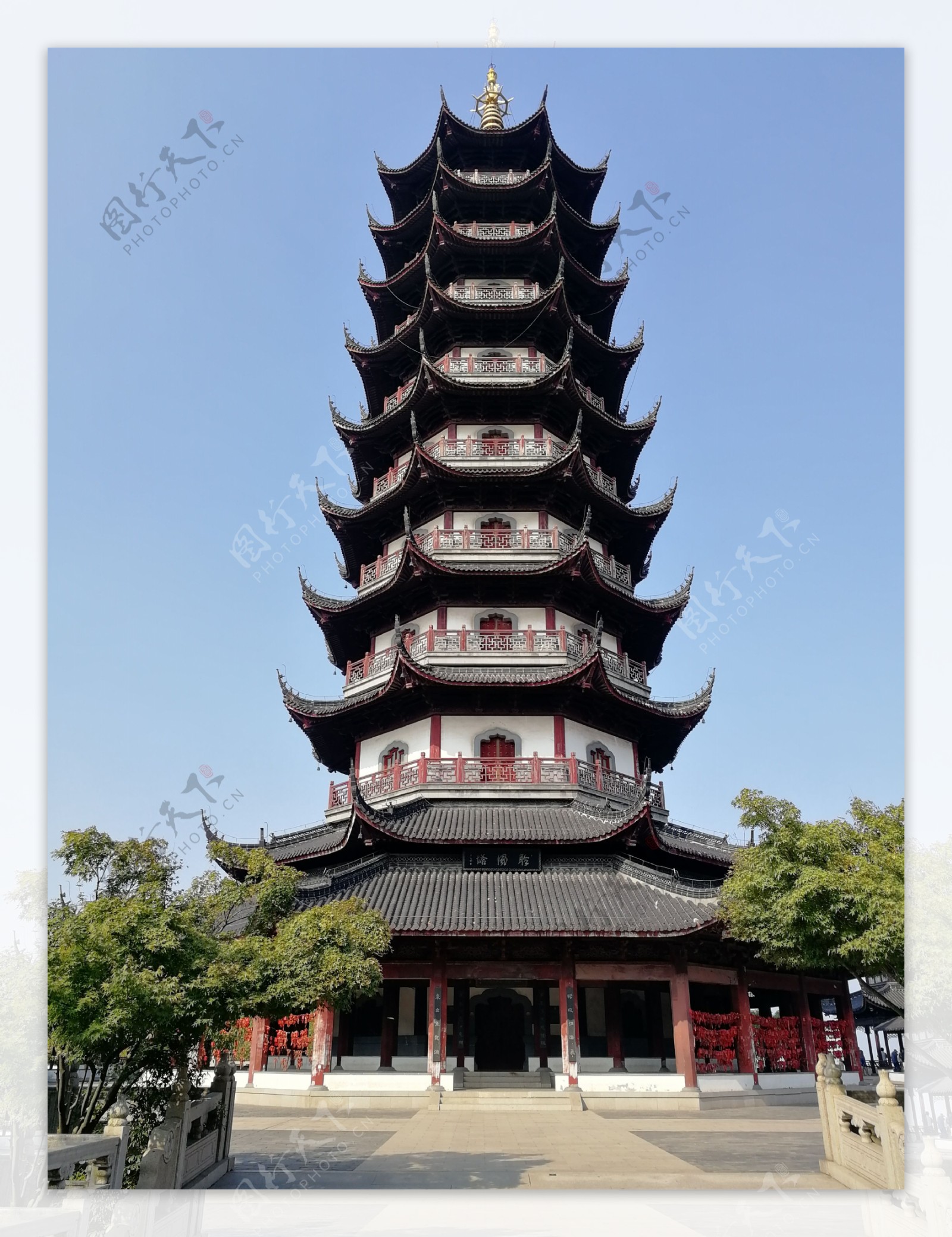 中式古建筑宝塔高清图片下载-正版图片500648326-摄图网